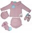 Conjunto ranitas cuello punto  recién nacida Juliana 
